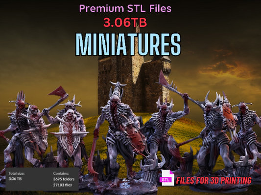 Miniature STL Bundle: Fantasy & Sci-Fi 3D Print Files - 3.06TB Instant Download