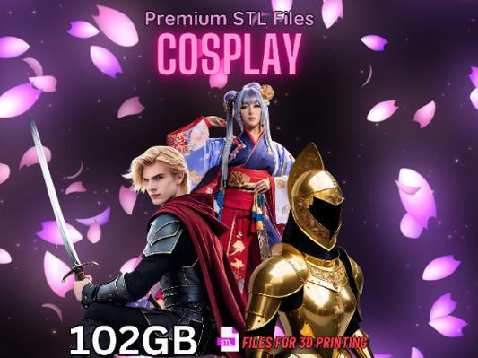 Ultimate Cosplay STL Bundle: Costumes, Props & Accessories - 102GB Instant Download