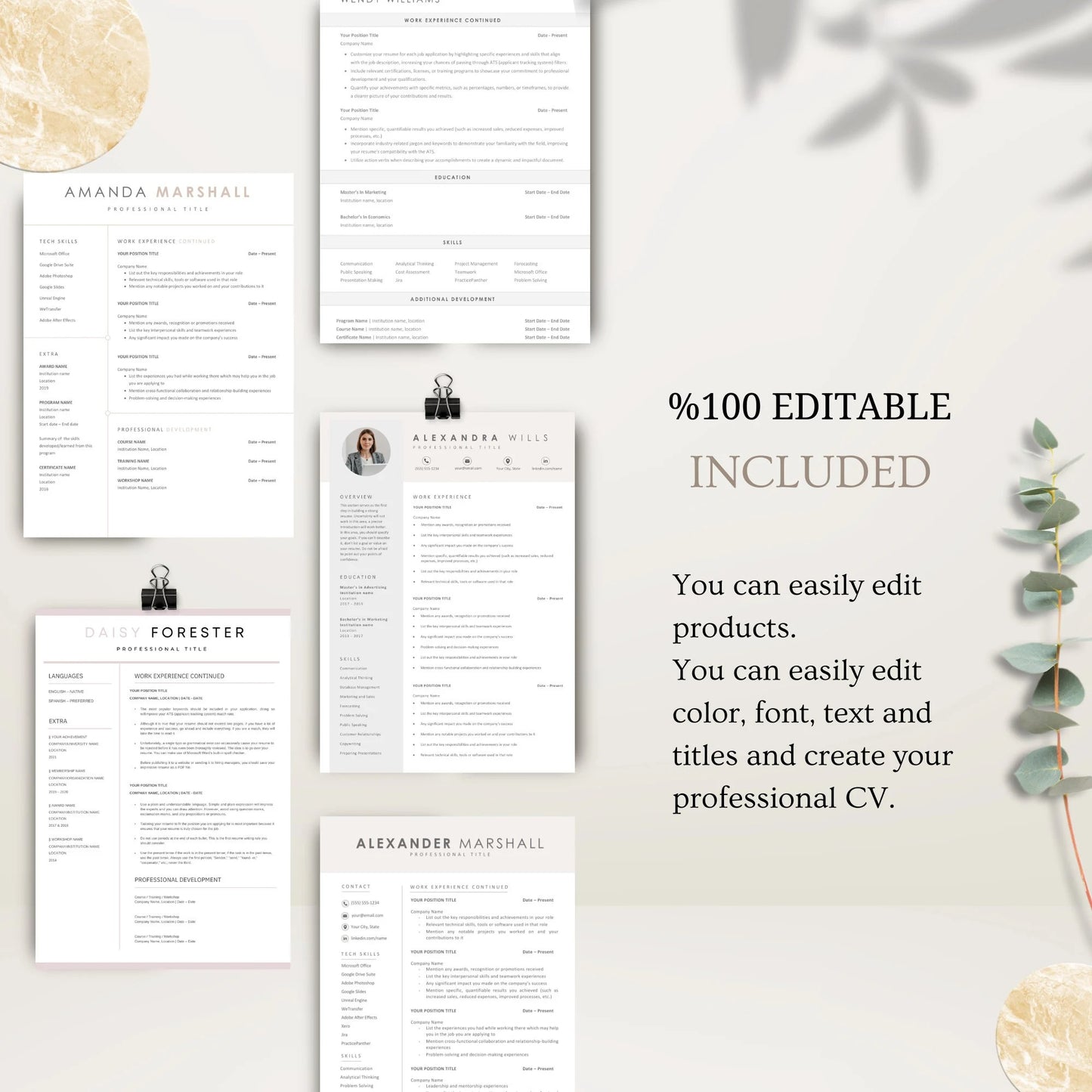 500+ Resume templates