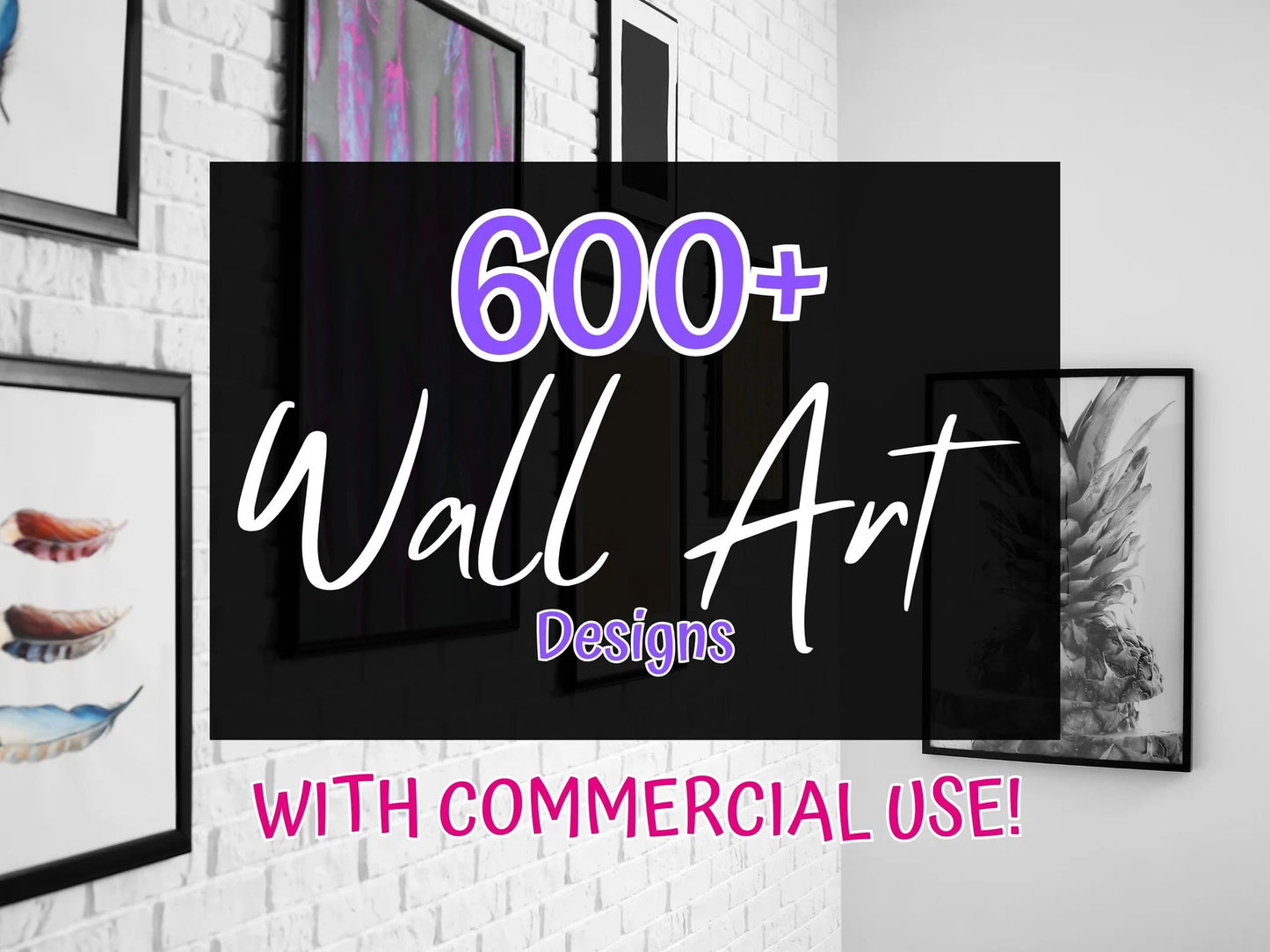 600+ Printable wall art collection